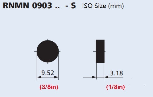 Solid CBN insert RNMN090300 TB200 for hardened steel turning