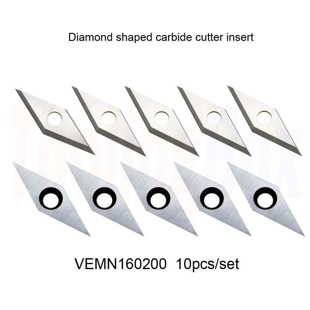 10pcs Diamond Shape CNC Carbide Insert Cutter Indexable Lathe Milling  Inserts Turning Tools with Box DCMT070204-HM YBC251 for Semisteel :  : Industrial & Scientific